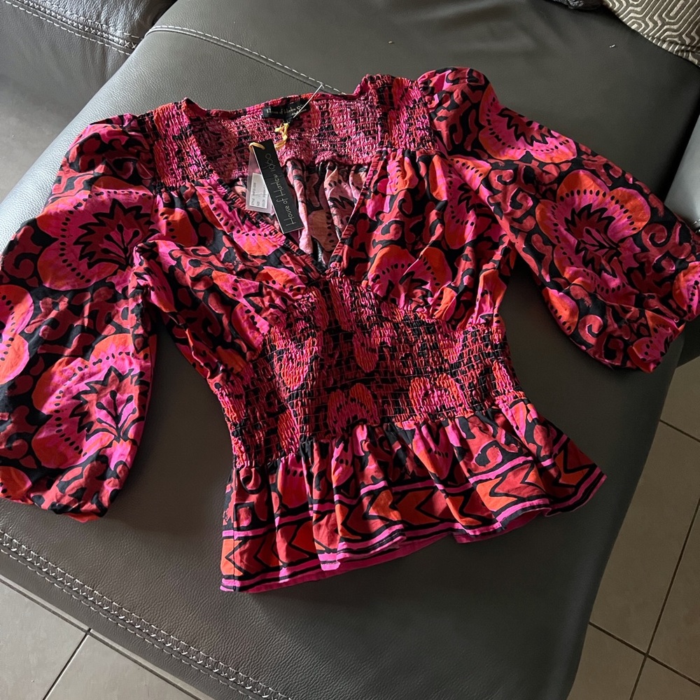 Peplum cotton top
